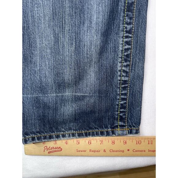 Akademiks  Dual Lion Jeans Men's 42x32 Embroidered Skater Distressed Vintage Y2K - Picture 16 of 16